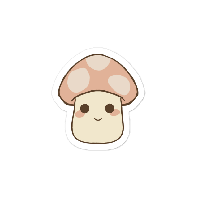 Cute mushroom sticker