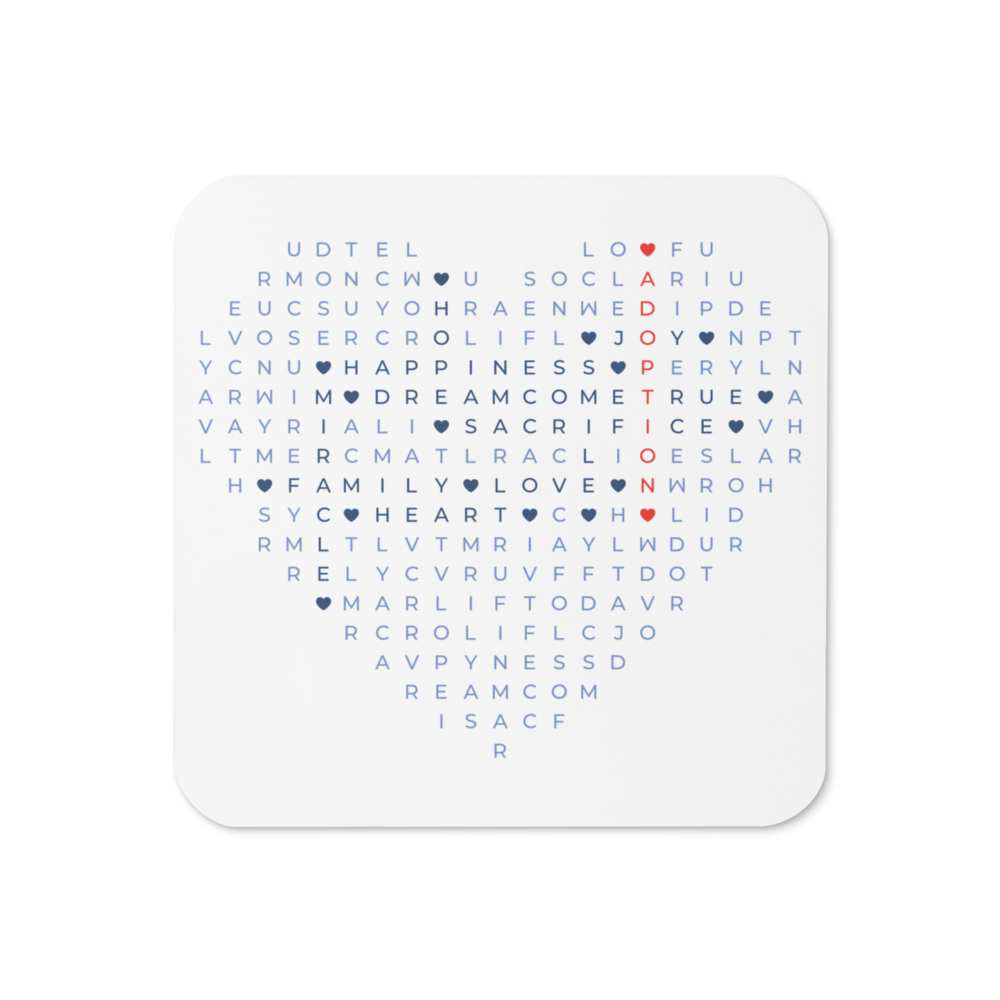 Adoption Wordsearch Coaster