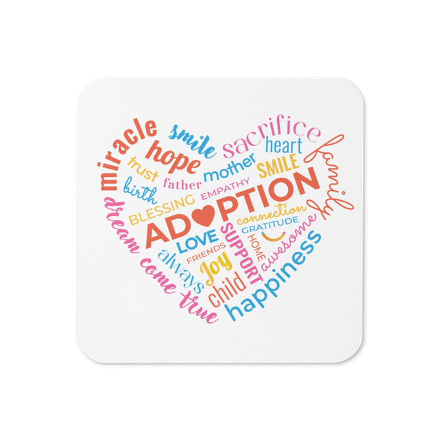 Adoption Heart Coaster