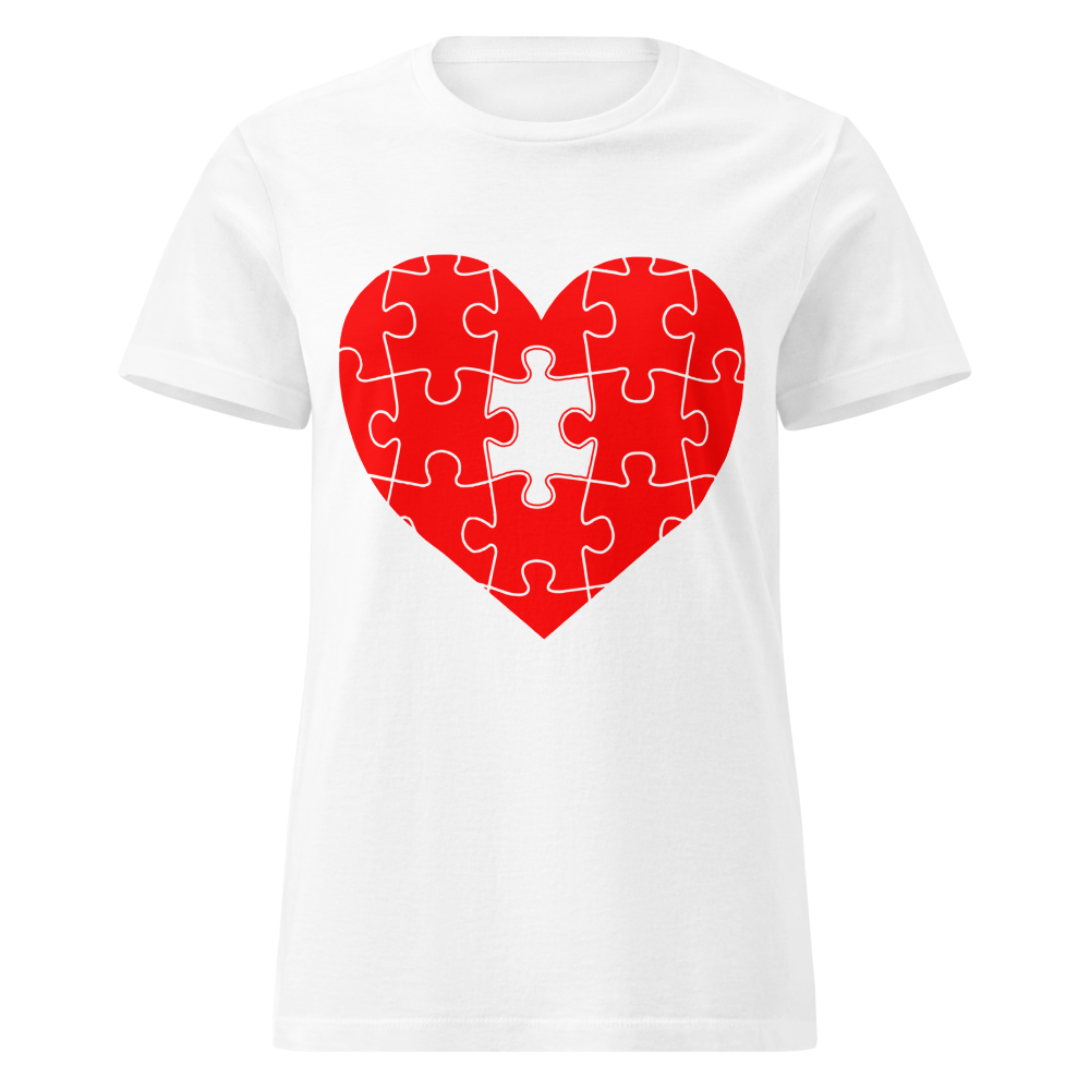 Missing Piece Puzzle Heart Women's Tee
