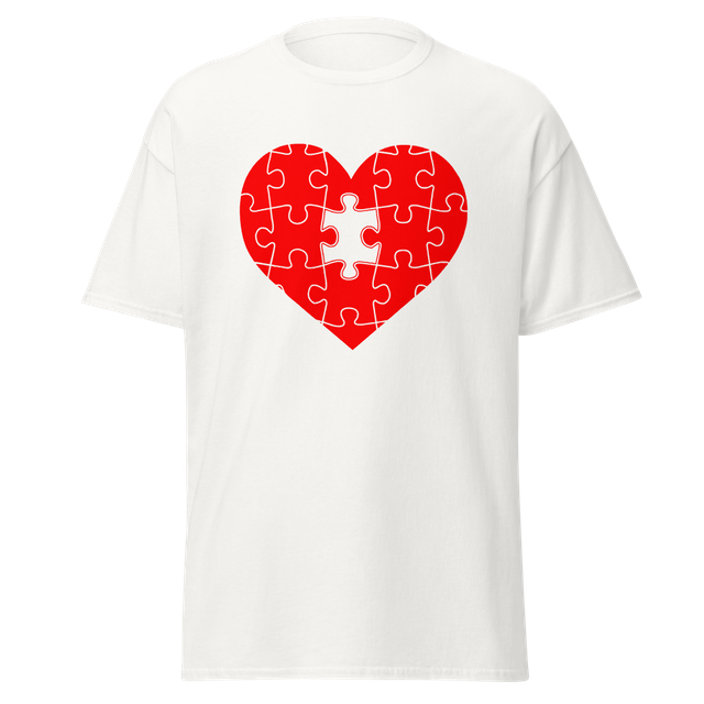 Missing Piece Puzzle Heart Tee