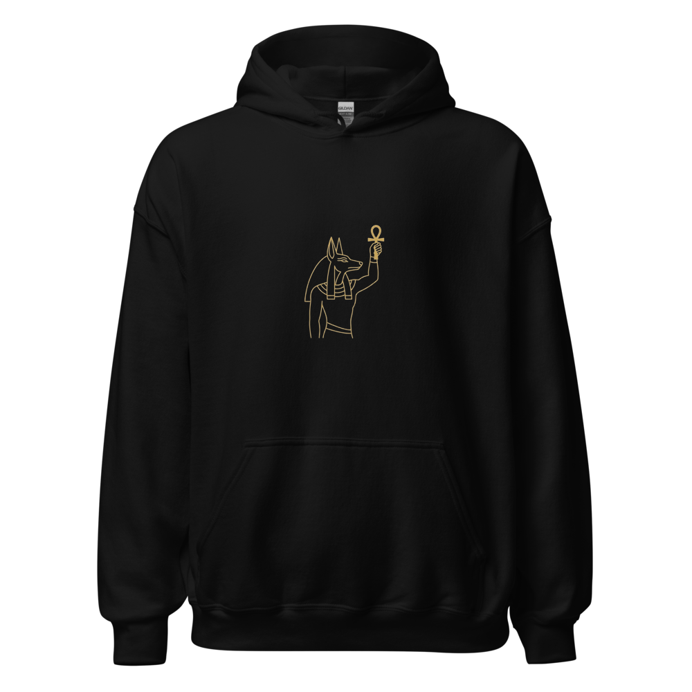 Anubis gold print t-shirt