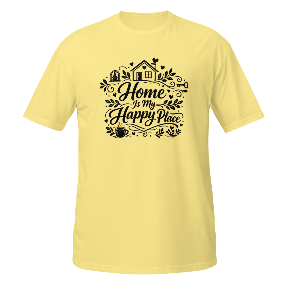 ​Home Is My Happy Place Cozy Unisex Softstyle Tee