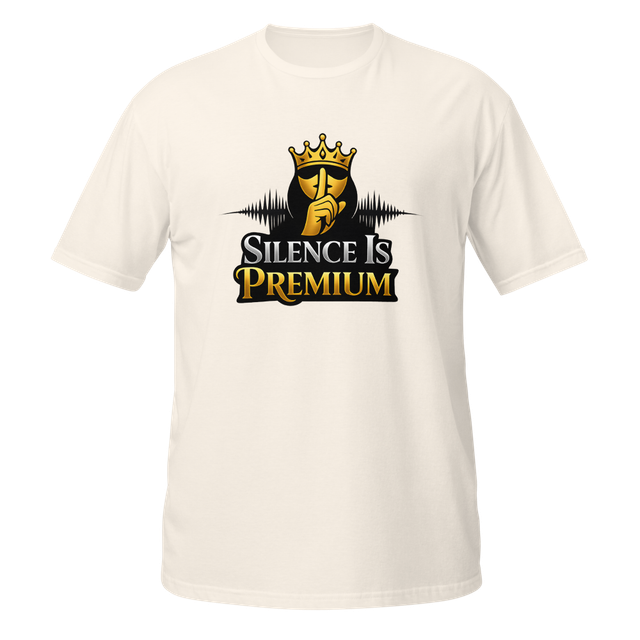 Silence Is Premium Gold Crown Graphic Tee