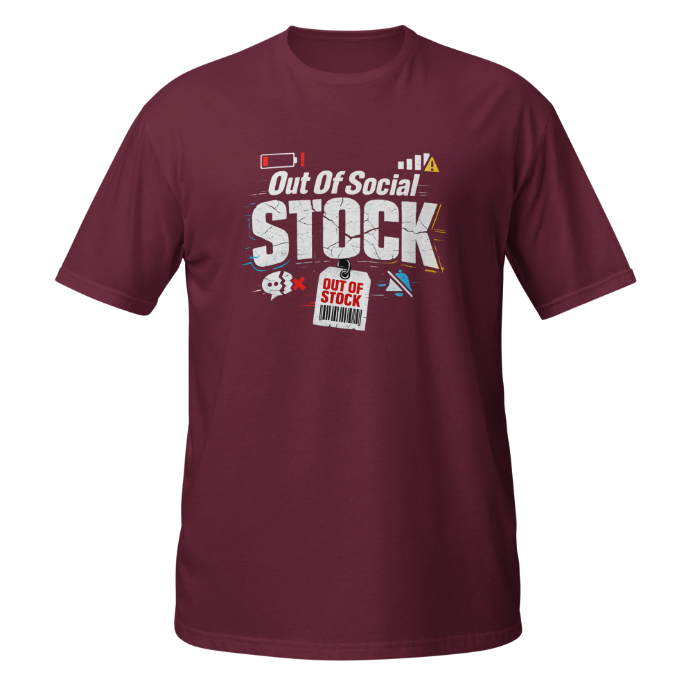 Out Of Social Stock Unisex Softstyle T-Shirt