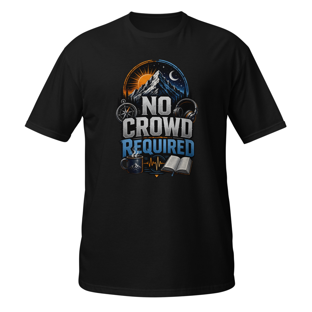 No Crowd Required | Introvert Graphic T-Shirt