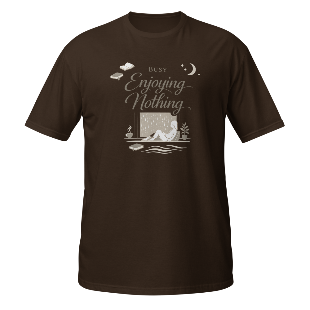 Busy Enjoying Nothing Aesthetic Tee