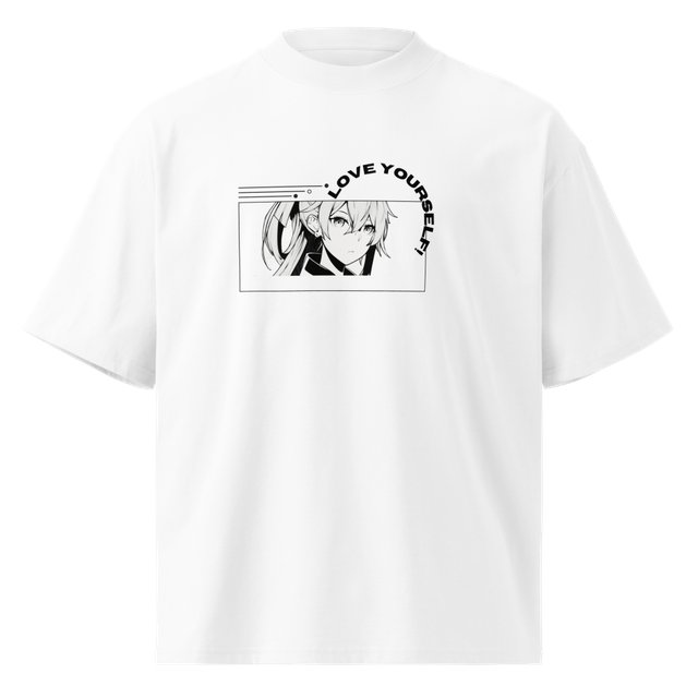 Unisex oversized high neck T shirt