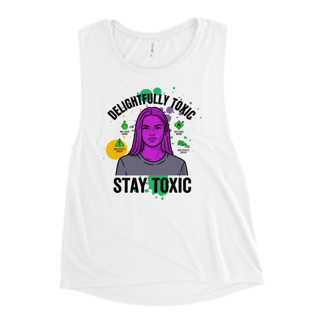 stay toxic racerback tank