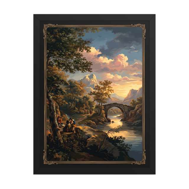 Classic Baroque Landscape Oil Painting Art