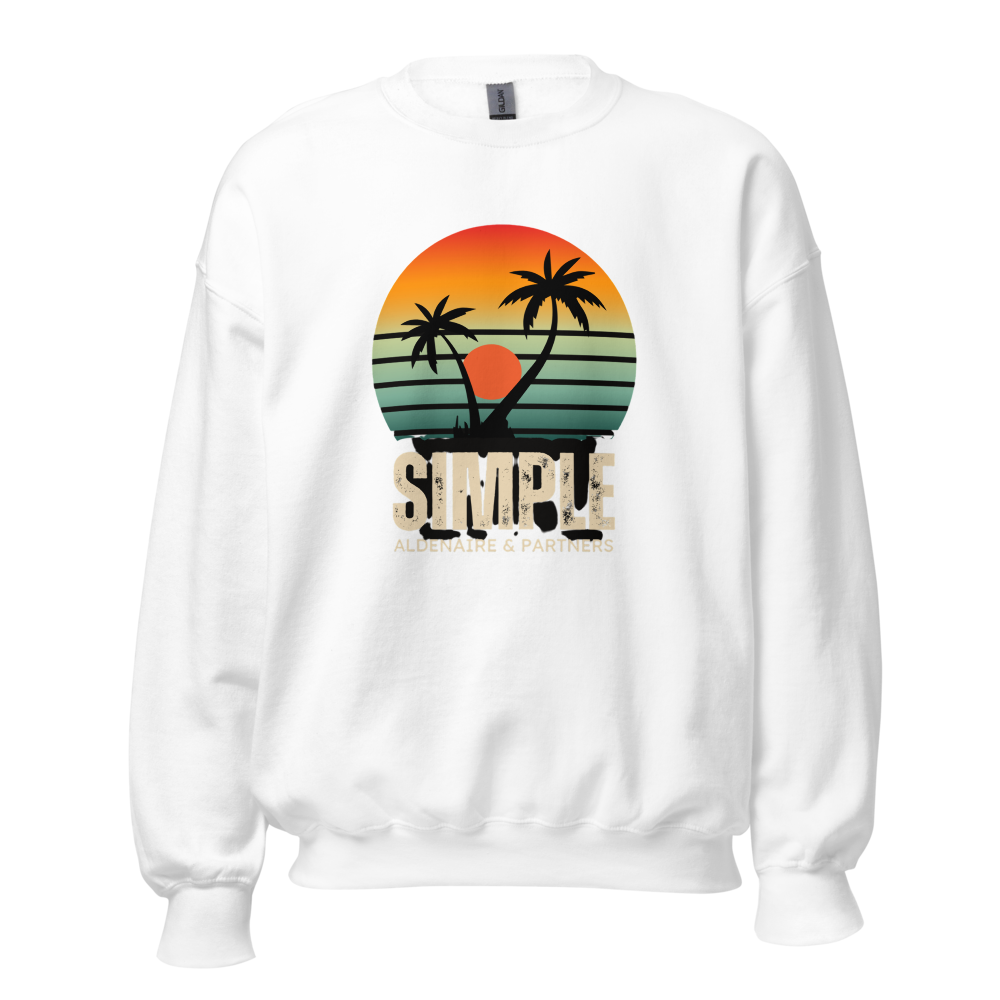 Simple Retro Sunset Palm Trees Vintage Summer Vibe