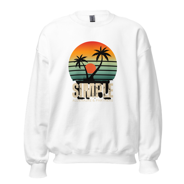 Simple Retro Sunset Palm Trees Vintage Summer Vibe