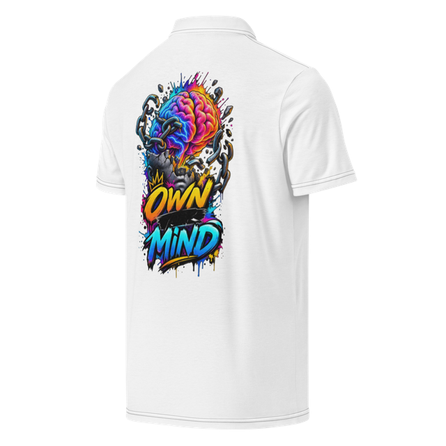 A polo shirt with a graffiti design inspired by st