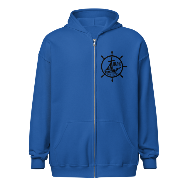 Blue Pirate Zipper Hoodie