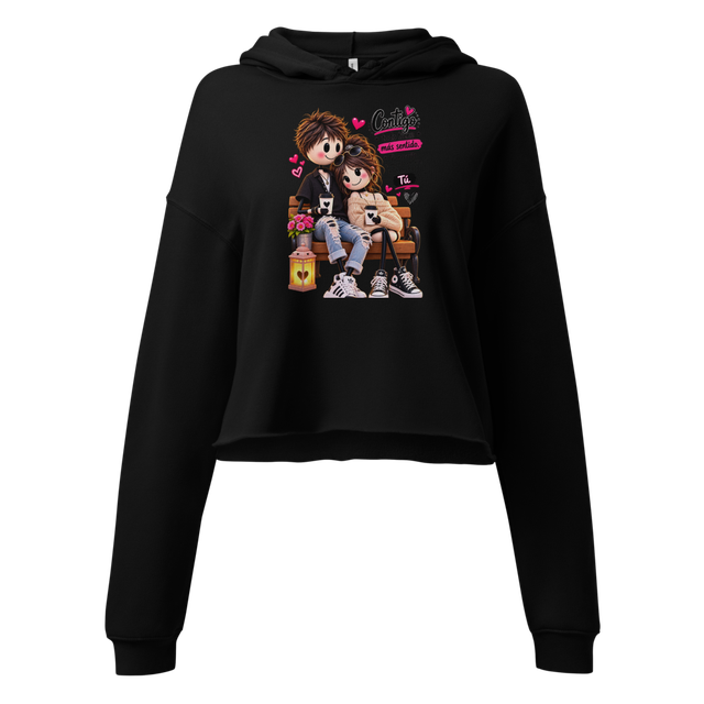 Sudadera corta para mujer