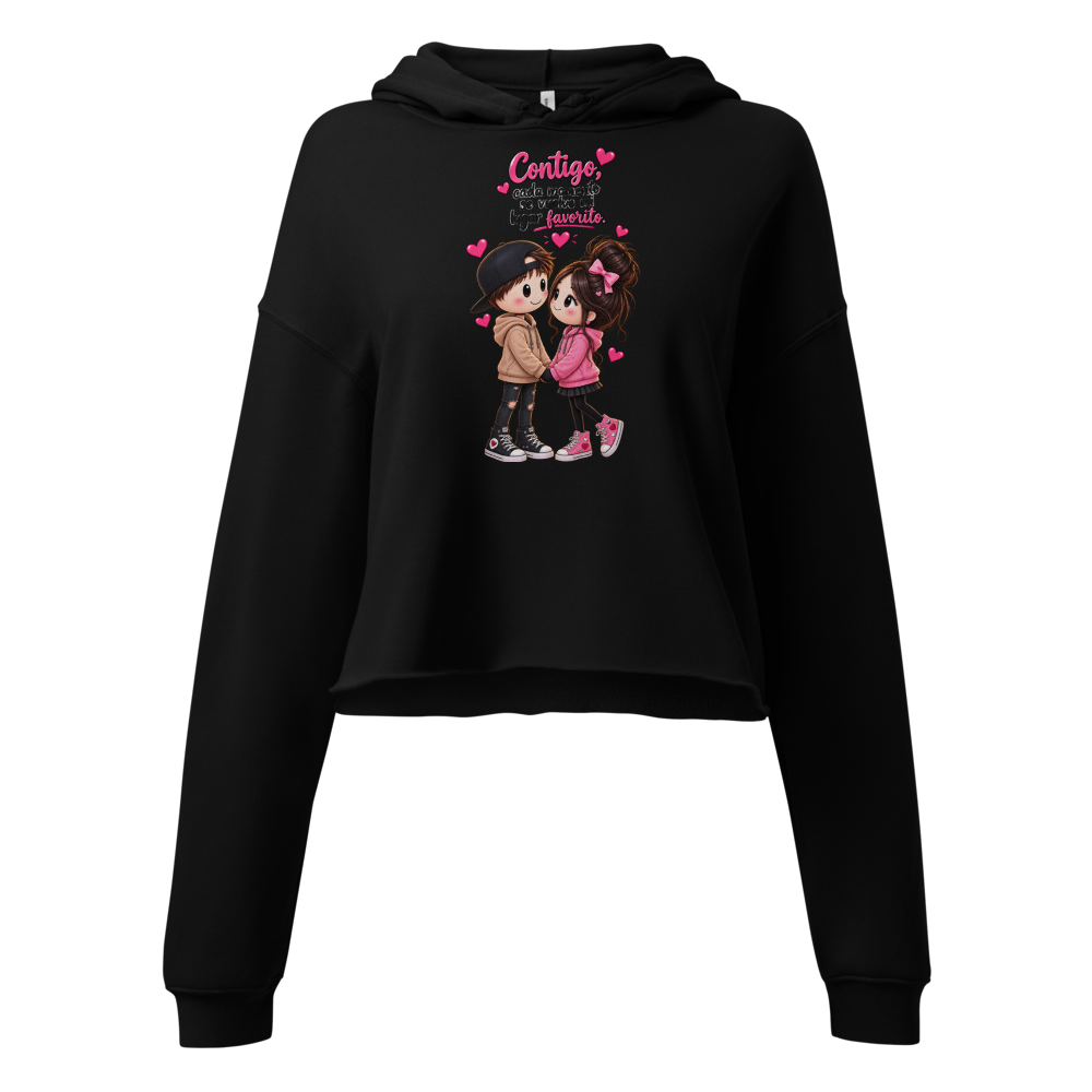 Sudadera corta para mujer 