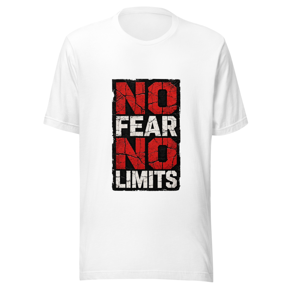 NO FEAR NO LIMITS Gym Motivational Tee