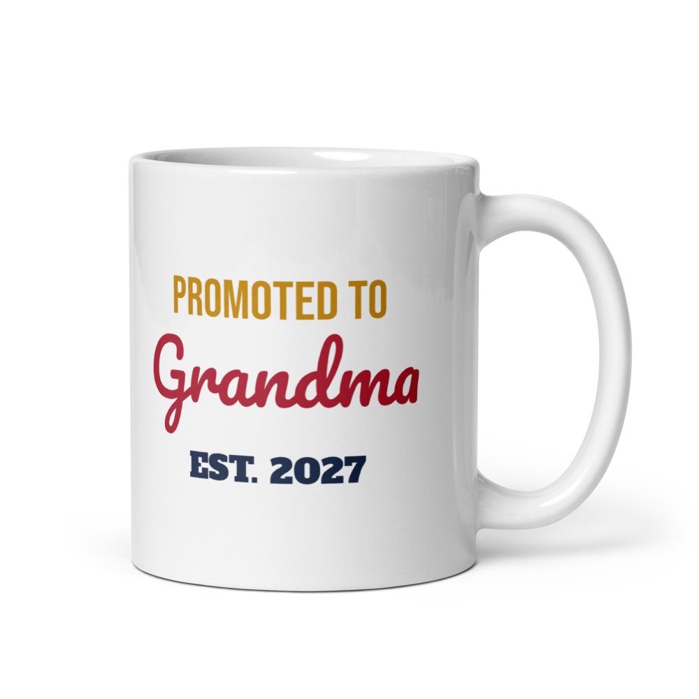 Promoted to Grandma 2027 Coffee Mug