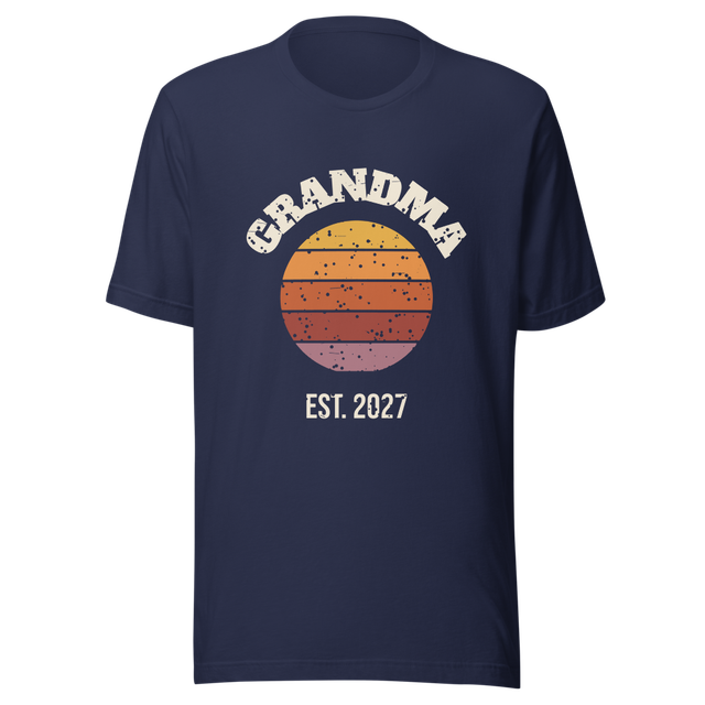 Retro Sunset Grandma Est 2027 Vintage T-Shirt