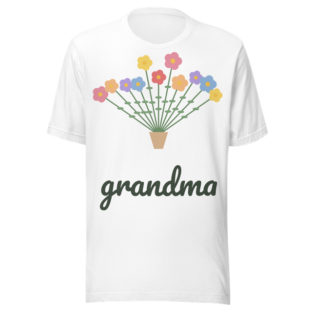 Wildflower Grandma T-Shirt - Bouquet Gift Tee