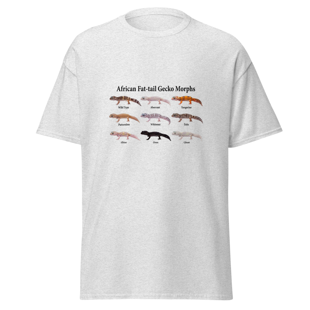 African Fat-tail Gecko Morphs T-shirt