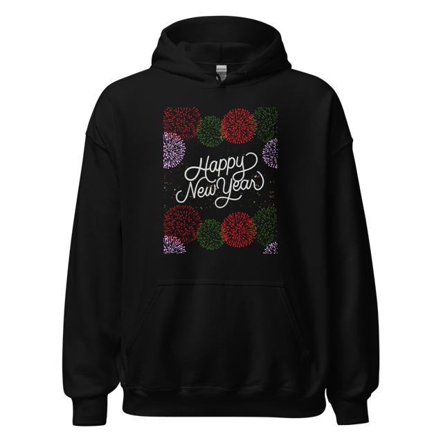 Happy New Year 2027 Fireworks Hoodie