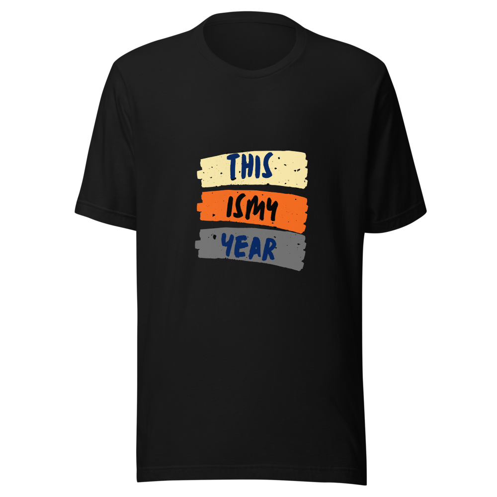 ​This Is My Year Retro Typography T-Shirt