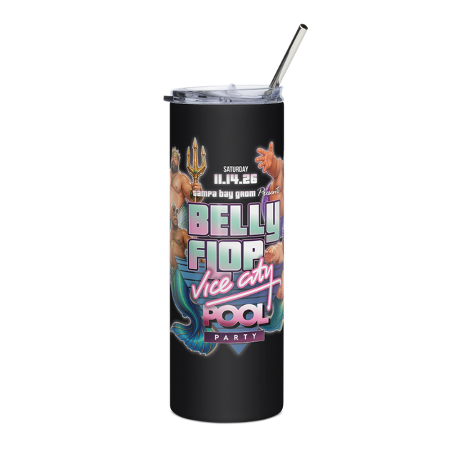 Belly Flop: Vice City Mermaid Art Tumbler