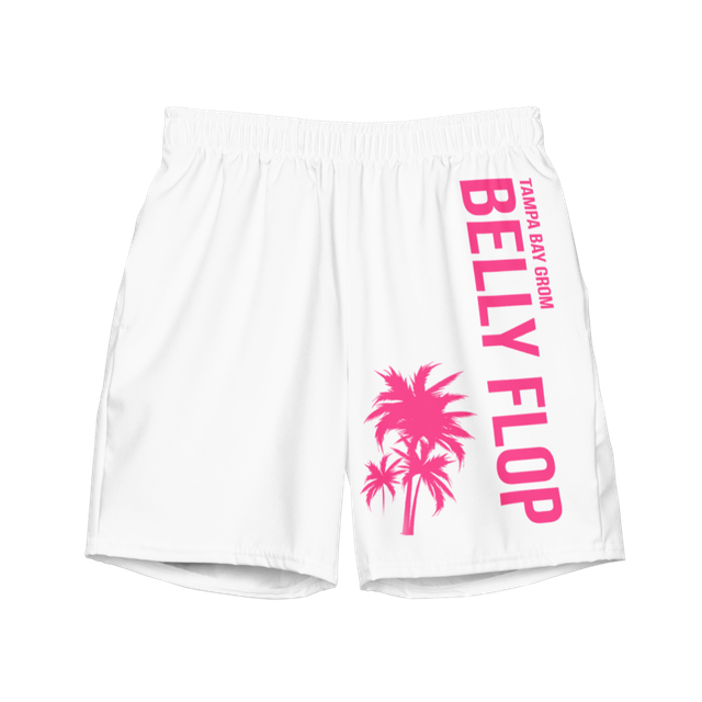 Belly Flop Official Swim Trunks XL - White