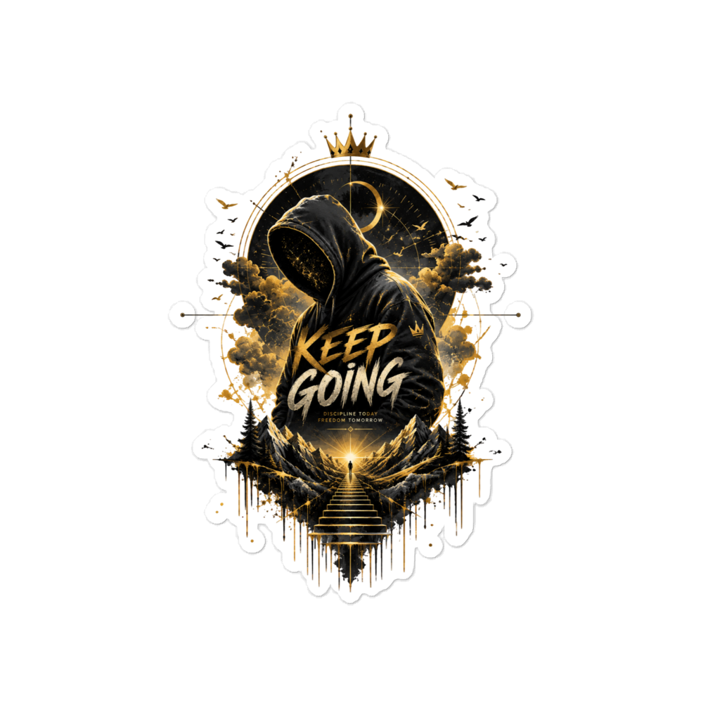 KEEP GOING – Cosmic Motivation Sticker