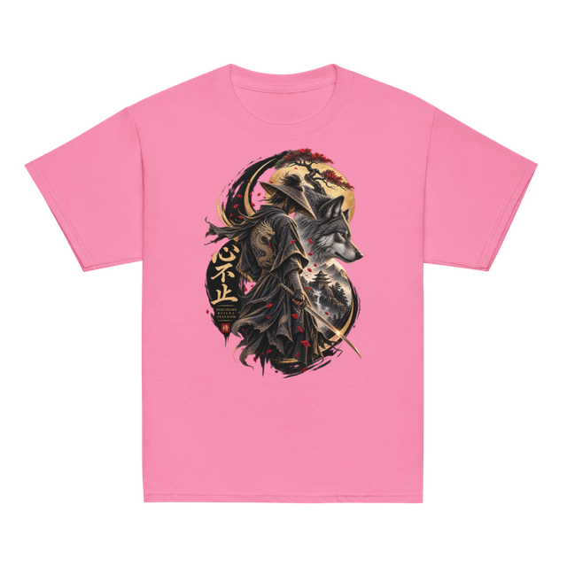 Discipline Builds freedom_Samurai wolf T-Shirt