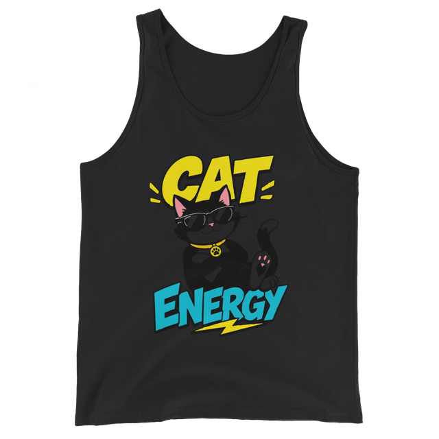 like "Cat Energy Men's Staple Tank Top.