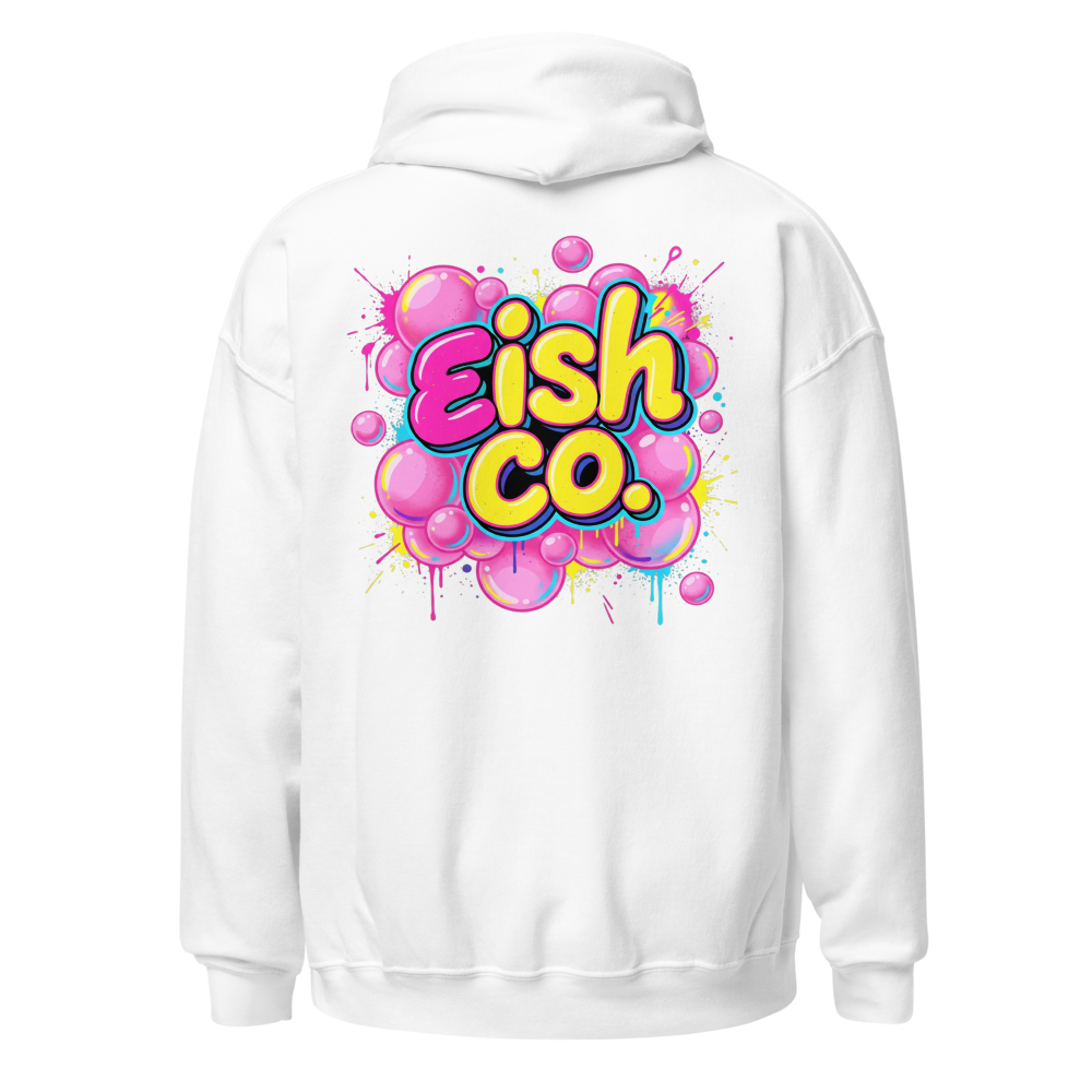 EISH CO Bubble Logo Hoodie - Hot Pink Streetwear