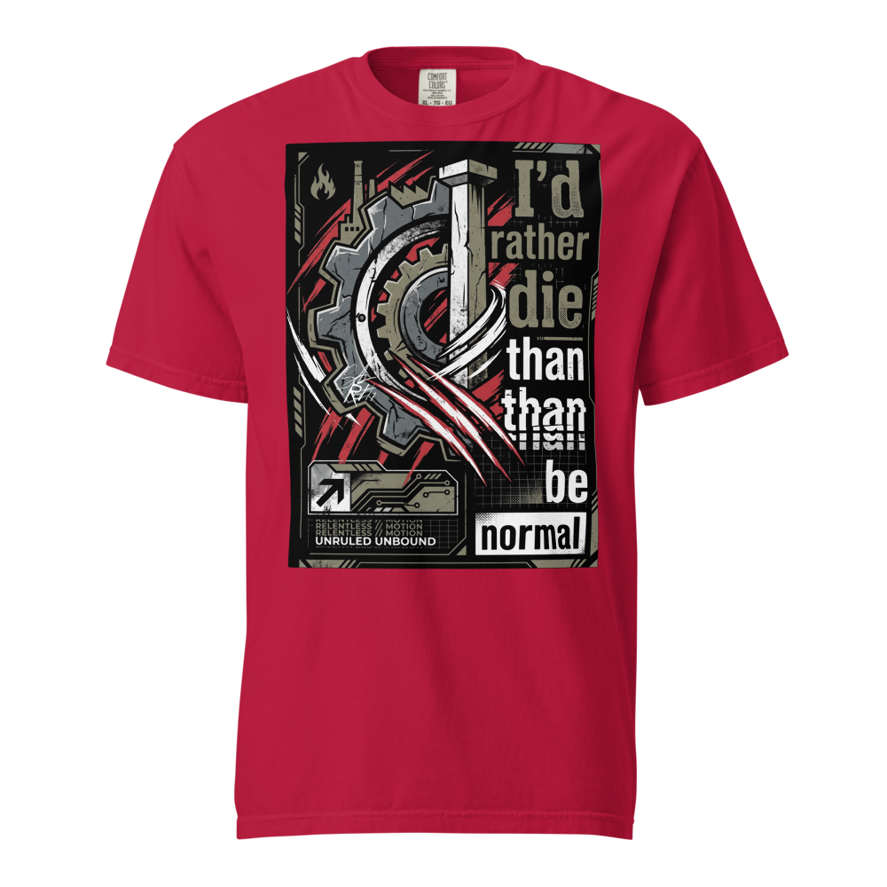ROTH // Industrial Gear Unruled Red Graphic Tee