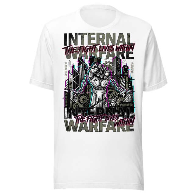ROTH // Internal Warfare Cyber White Graphic Tee