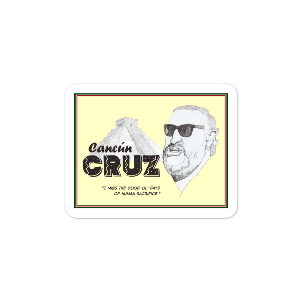 Cancun Cruz Sticker