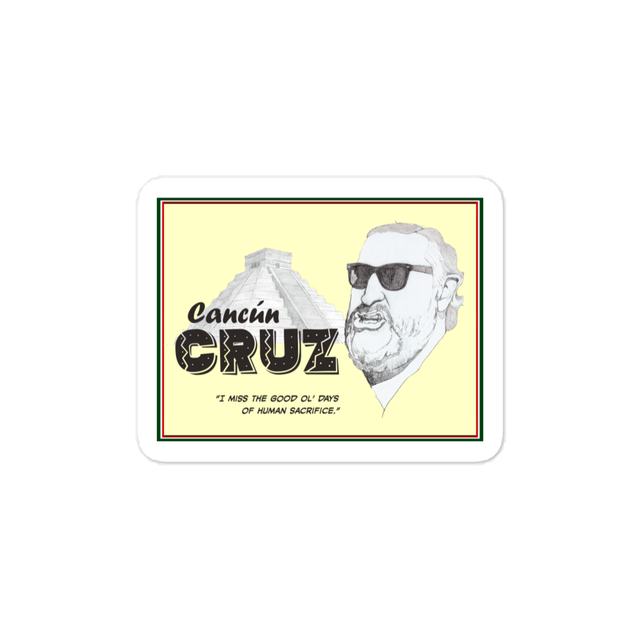 Cancun Cruz Sticker