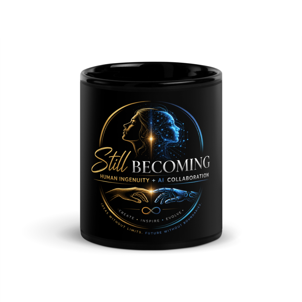 Still Becoming Human + Ai Mug 