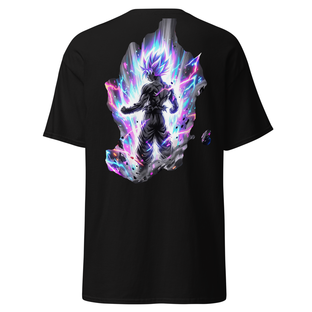 Back printed T shirt Goku black