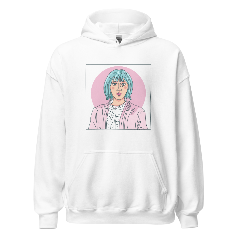 Cute Girl with Blue Hair