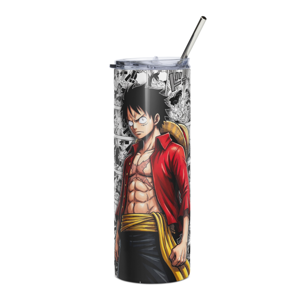 Luffy stainless steel tumbler with Luffy print