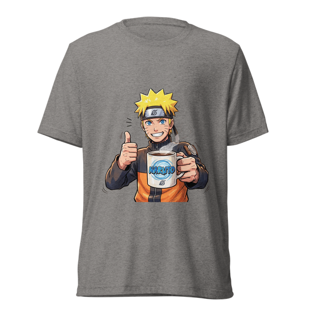 Unisex tri-blent T-shirt with Naruto print