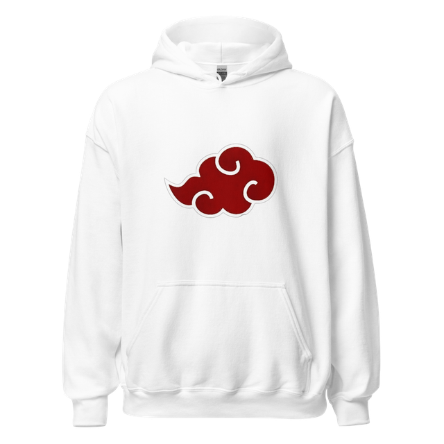 Printed hoodie with akatsuki logo