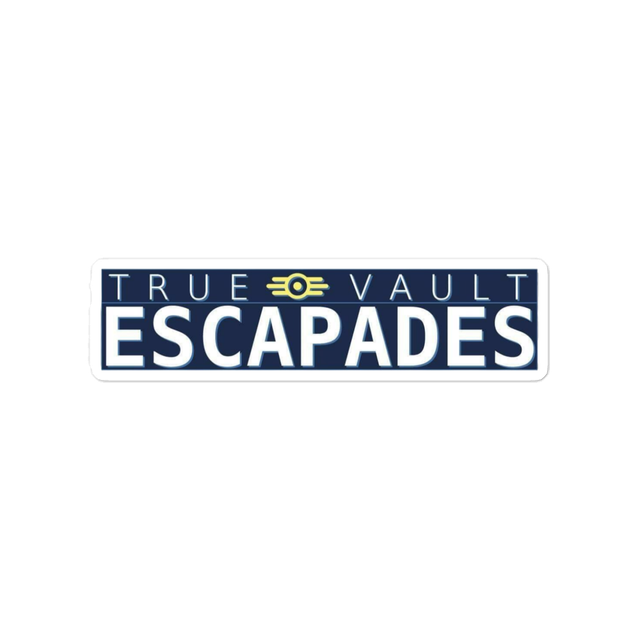 True Vault Escapades Title Logo Die-Cut Stickers