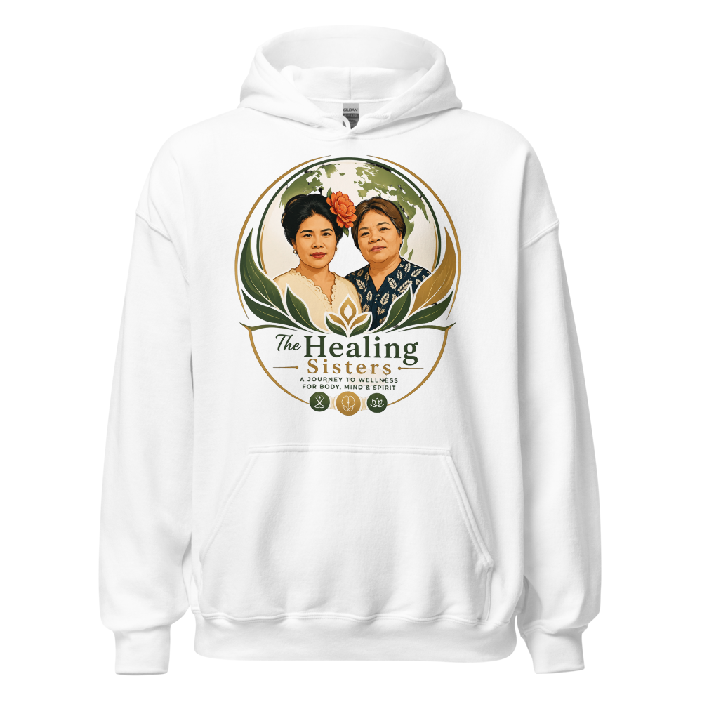 Healing Sisters White Hooded Sweater
