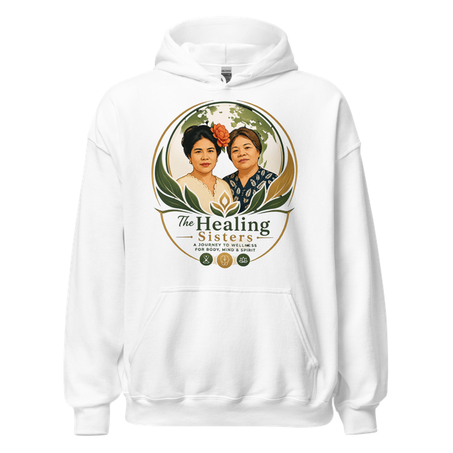 Healing Sisters White Hooded Sweater