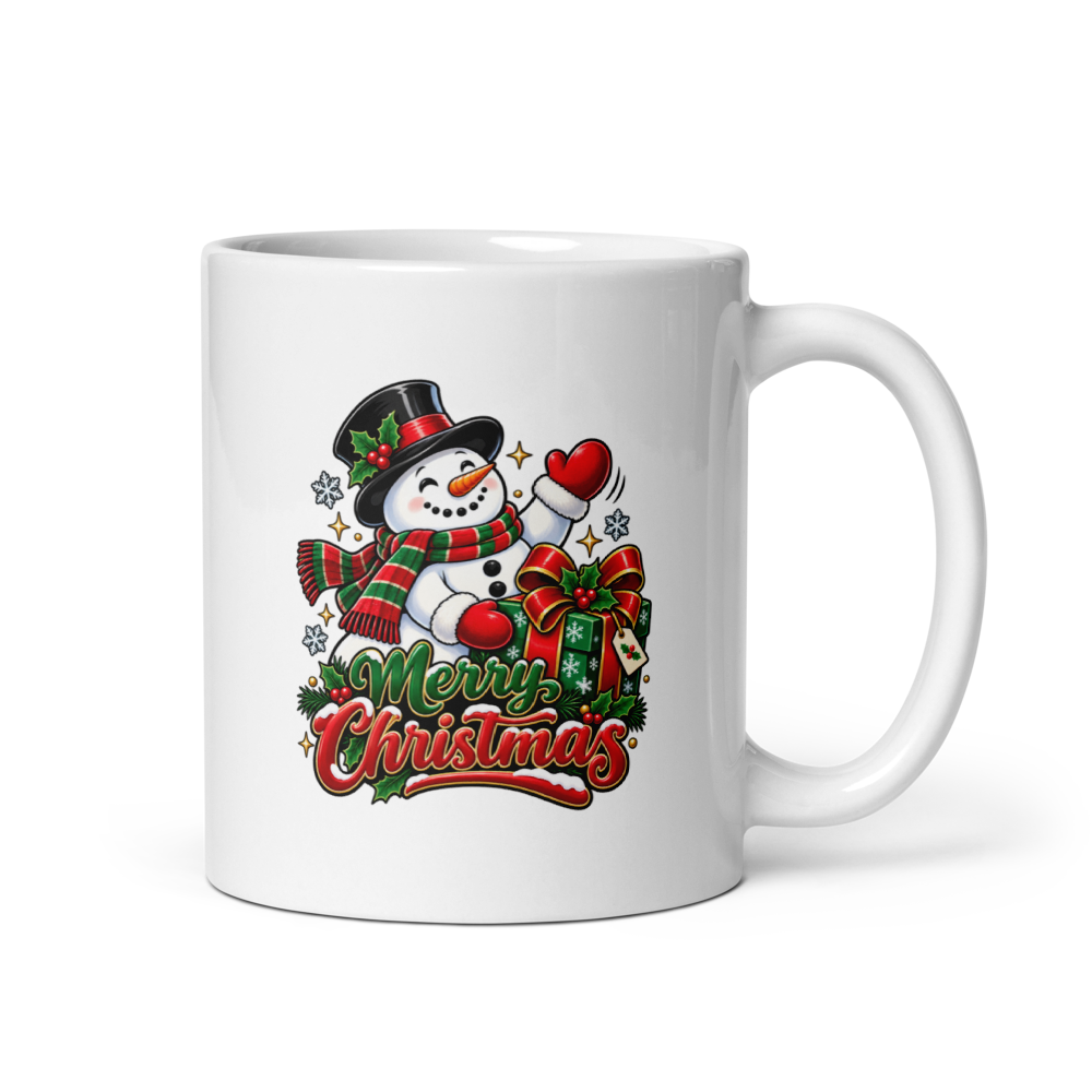 Merry Christmas Snowman Mug