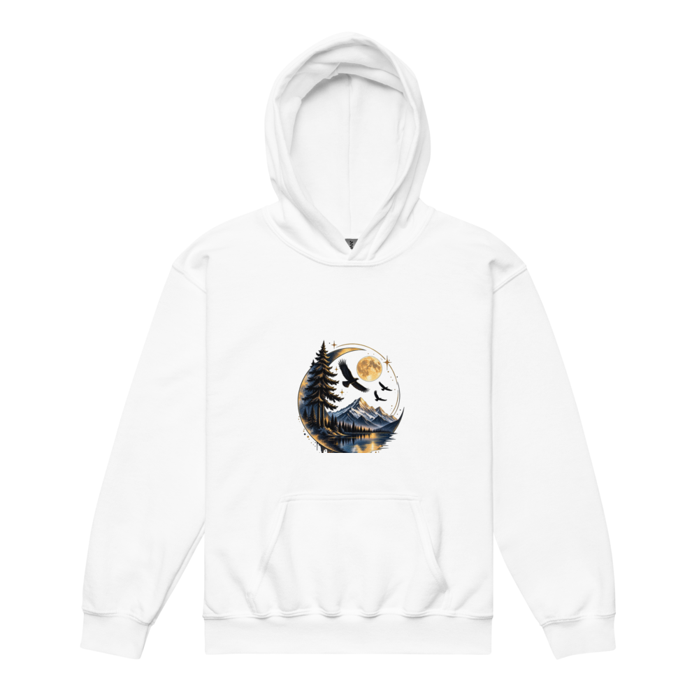 Mountain Moon Nature Adventure Hoodie