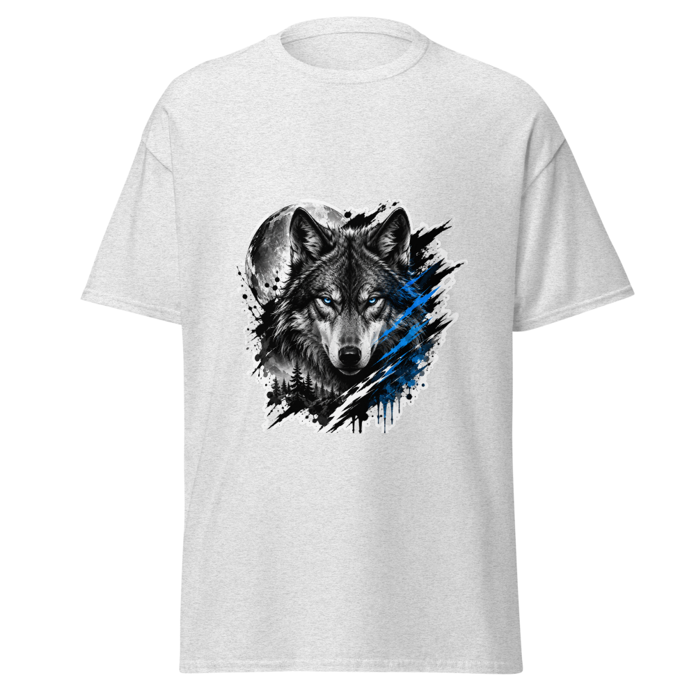 Blue Wolf Graphic Unisex Classic Tee for Men Women