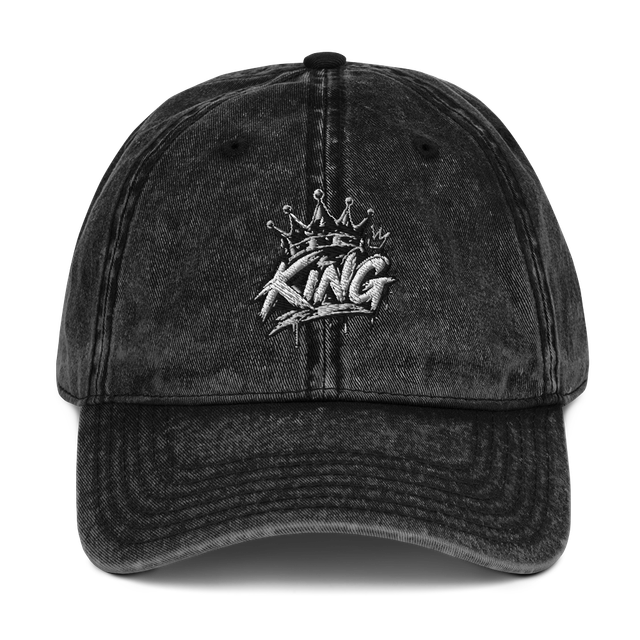 Vintage King Embroidered Cap | Retro Streetwear Ha